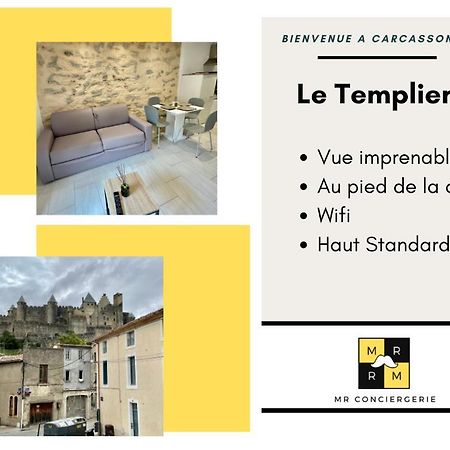 Le Templier Vue Cite Pied Cite Medievale Neuf 카르카손 외부 사진